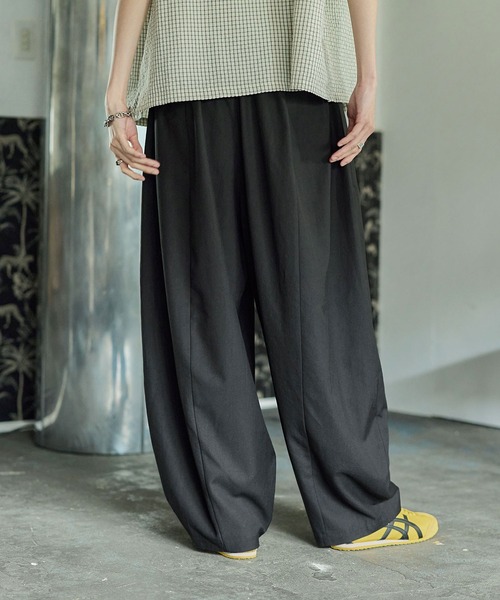 Bleme（ブレム）の「ワイド イージーパンツ ベルトループ付き（その他パンツ・メンズ・ブラック/グレー/ベージュ・S/M/L/XL）」の14枚目の写真