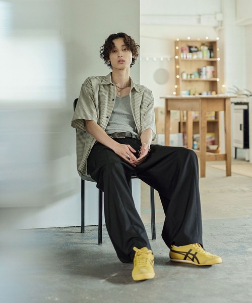 Bleme（ブレム）の「ワイド イージーパンツ ベルトループ付き（その他パンツ・メンズ・ブラック/グレー/ベージュ・S/M/L/XL）」の15枚目の写真