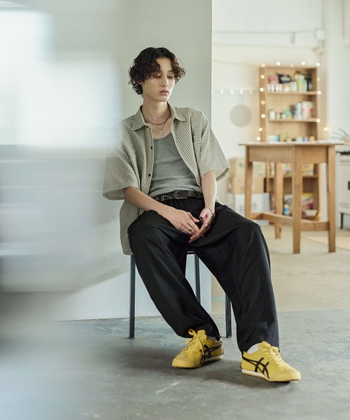 Bleme（ブレム）の「ワイド イージーパンツ ベルトループ付き（その他パンツ・メンズ・ブラック/グレー/ベージュ・S/M/L/XL）」の16枚目の写真