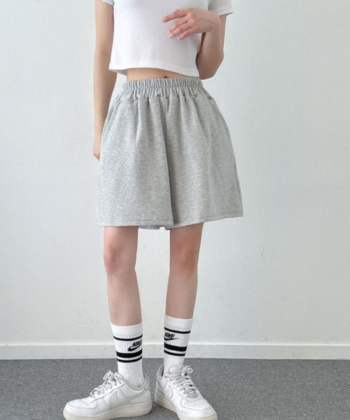 VIVID LADY（ビビッドレディー）の「ハーフ スウェット パンツ（スウェットパンツ・レディース・ライトグレー/グレー/ブラック・FREE）」の20枚目の写真