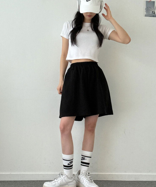 VIVID LADY（ビビッドレディー）の「ハーフ スウェット パンツ（スウェットパンツ・レディース・ライトグレー/グレー/ブラック・FREE）」の17枚目の写真