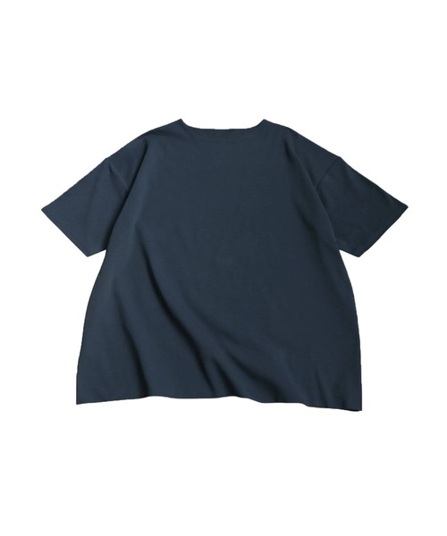 antiqua(アンティカ)の「ダブルボディ カットソーTシャツ(Tシャツ/カットソー・レディース・ダークグレー/ネイビー/ホワイト/ブラック/カーキ/杢グレー・M/L/XL)」の19枚目の写真