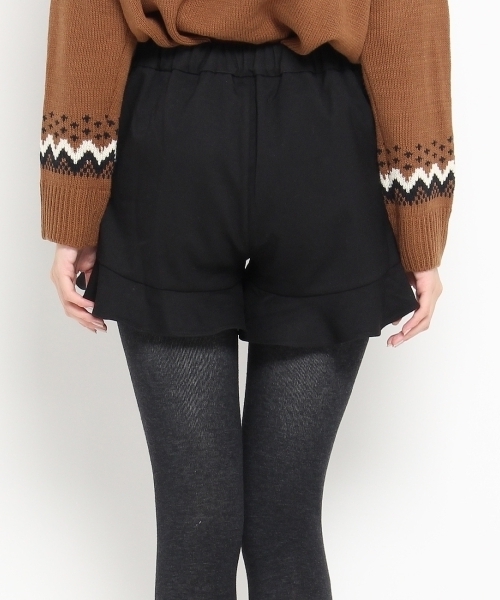 THE EMPORIUM（ジエンポリアム）の「フリルショートパンツ（その他パンツ・レディース・グレー/ブラック・38/40）」の5枚目の写真