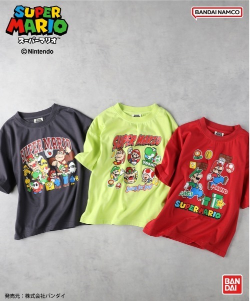 Right-on（ライトオン）の「【マリオ】プリントＴシャツ（Tシャツ/カットソー・キッズ・レッド/イエロー/ブラック・110/120/130/140）」の9枚目の写真