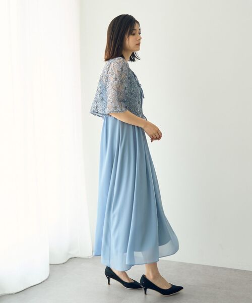 YECCA VECCA（イェッカヴェッカ）の「【2点SET】3wayレース×キャミドレス（ドレス・レディース・ライトグレー/ライトブルー/ネイビー・FREE）」の10枚目の写真