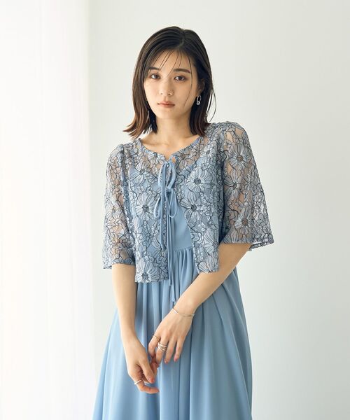 YECCA VECCA（イェッカヴェッカ）の「【2点SET】3wayレース×キャミドレス（ドレス・レディース・ライトグレー/ライトブルー/ネイビー・FREE）」の12枚目の写真