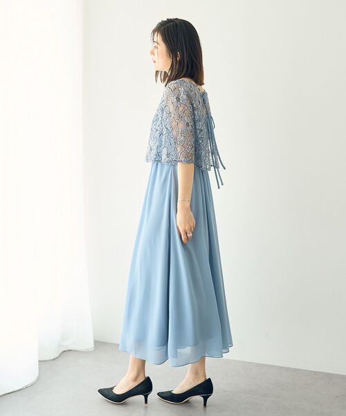 YECCA VECCA（イェッカヴェッカ）の「【2点SET】3wayレース×キャミドレス（ドレス・レディース・ライトグレー/ライトブルー/ネイビー・FREE）」の15枚目の写真