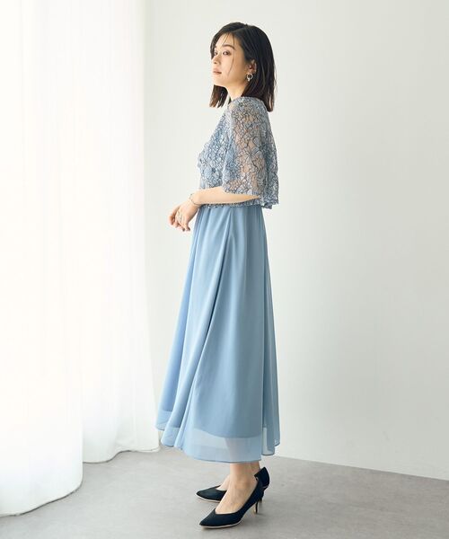 YECCA VECCA（イェッカヴェッカ）の「【2点SET】3wayレース×キャミドレス（ドレス・レディース・ライトグレー/ライトブルー/ネイビー・FREE）」の16枚目の写真