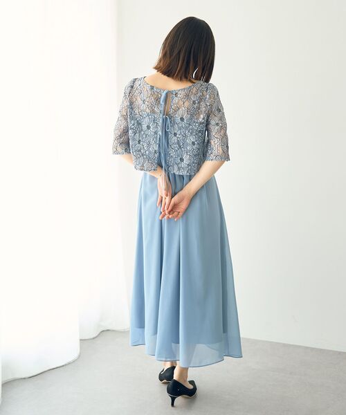 YECCA VECCA（イェッカヴェッカ）の「【2点SET】3wayレース×キャミドレス（ドレス・レディース・ライトグレー/ライトブルー/ネイビー・FREE）」の17枚目の写真