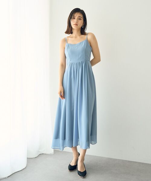 YECCA VECCA（イェッカヴェッカ）の「【2点SET】3wayレース×キャミドレス（ドレス・レディース・ライトグレー/ライトブルー/ネイビー・FREE）」の18枚目の写真