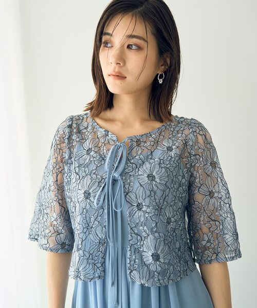 YECCA VECCA（イェッカヴェッカ）の「【2点SET】3wayレース×キャミドレス（ドレス・レディース・ライトグレー/ライトブルー/ネイビー・FREE）」の21枚目の写真