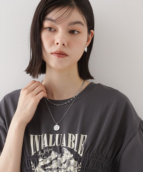 THE SHOP TK (ザ ショップ ティーケー )の「◆コインチェーン2WAYショートネックレス(ネックレス・レディース・シルバー/ゴールド・00)」の10枚目の写真