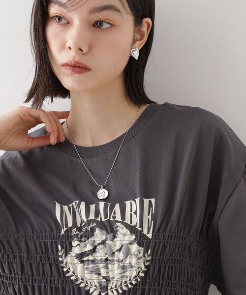 THE SHOP TK (ザ ショップ ティーケー )の「◆コインチェーン2WAYショートネックレス(ネックレス・レディース・シルバー/ゴールド・00)」の8枚目の写真