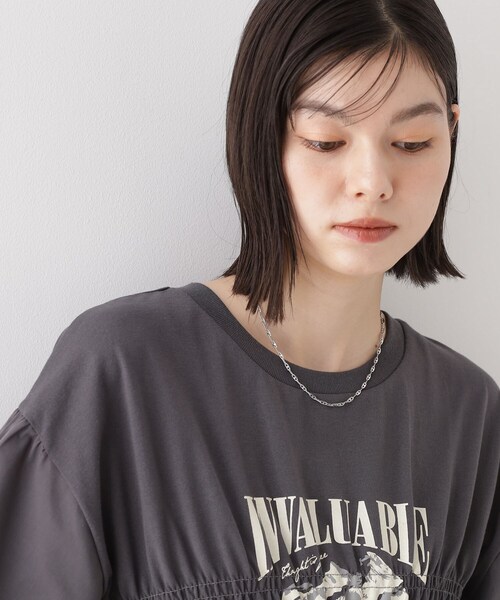 THE SHOP TK (ザ ショップ ティーケー )の「◆コインチェーン2WAYショートネックレス(ネックレス・レディース・シルバー/ゴールド・00)」の7枚目の写真