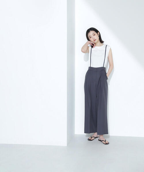 NATURAL BEAUTY BASIC(ナチュラルビューティーベーシック)の「◇【Oggi掲載】メタルプレートノースリーブカットソー(Tシャツ/カットソー・レディース・ブラック/チャコールグレー/オフホワイト/ダークブラウン・FREE)」の19枚目の写真