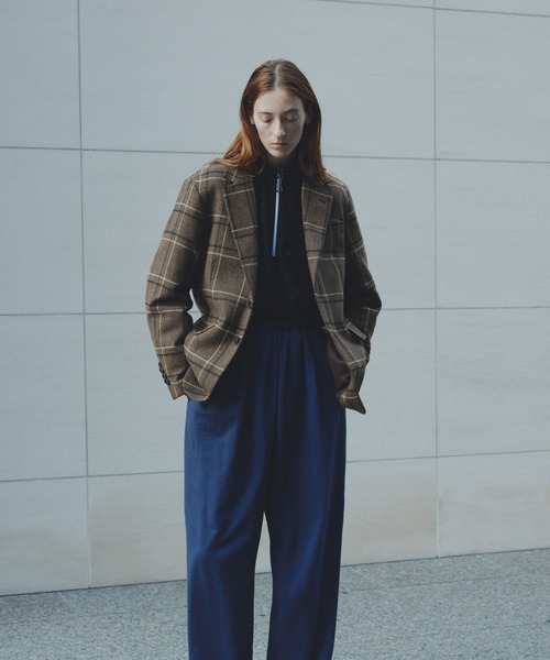 miffew(ミフュー)の「「miffew/ ミフュー」TAILORED DOWN JACKET(ダウンジャケット/コート・レディース・ブラウン系1/チェック・1/2/3)」の4枚目の写真