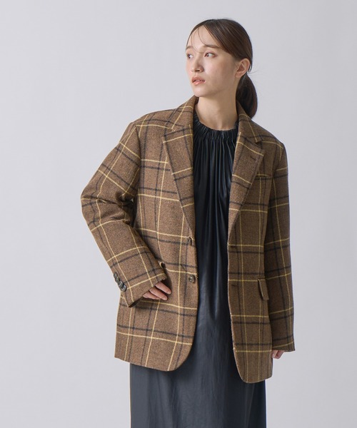 miffew(ミフュー)の「「miffew/ ミフュー」TAILORED DOWN JACKET(ダウンジャケット/コート・レディース・ブラウン系1/チェック・1/2/3)」の10枚目の写真
