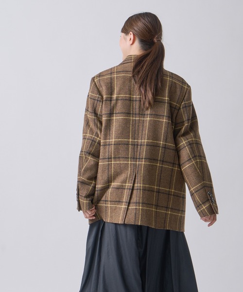 miffew(ミフュー)の「「miffew/ ミフュー」TAILORED DOWN JACKET(ダウンジャケット/コート・レディース・ブラウン系1/チェック・1/2/3)」の12枚目の写真
