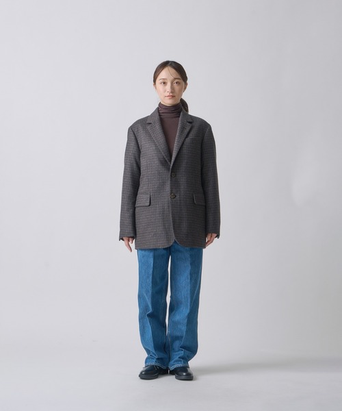 miffew(ミフュー)の「「miffew/ ミフュー」TAILORED DOWN JACKET(ダウンジャケット/コート・レディース・ブラウン系1/チェック・1/2/3)」の13枚目の写真