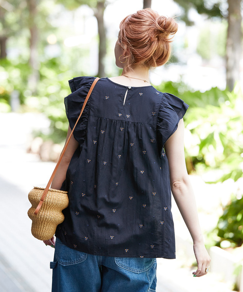 st.cecilia/長袖ブラウス/FREE/コットン/KHK/STA24A00601 ブライトウールコクーンブラウス - SOÉJU online store｜上質な