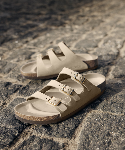 BIRKENSTOCK 1029480FLORIDASND 関税送料込 Birkenstock Slide Zürich Exquisite cream coloured in suede