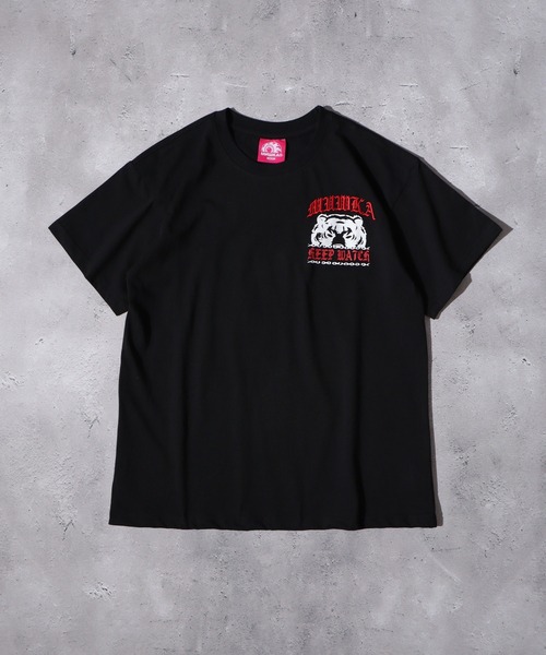 MISHKA（ミシカ）の「MISHKA グラフィックプリントTシャツ（Tシャツ/カットソー・メンズ・パープル/ブラック/ブルー/クリーム/パープル系/ブラック系/ブラック系1/レッド・M/L/XL/2XL/S）」の21枚目の写真