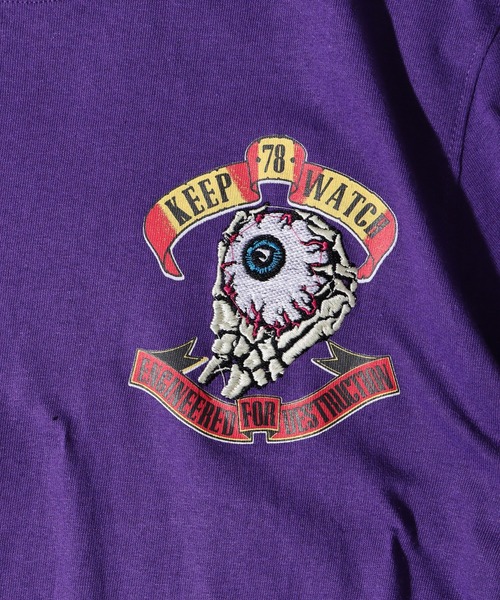 MISHKA（ミシカ）の「MISHKA グラフィックプリントTシャツ（Tシャツ/カットソー・メンズ・パープル/ブラック/ブルー/クリーム/パープル系/ブラック系/ブラック系1/レッド・M/L/XL/2XL/S）」の12枚目の写真