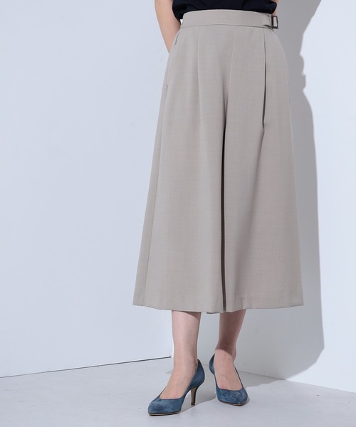 GALLORIA（ギャローリア）の「はっ水　ガウチョパンツ（その他パンツ・レディース・チャコールグレー/ベージュ/ネイビー/ブルー・L/LL/S/M）」の10枚目の写真