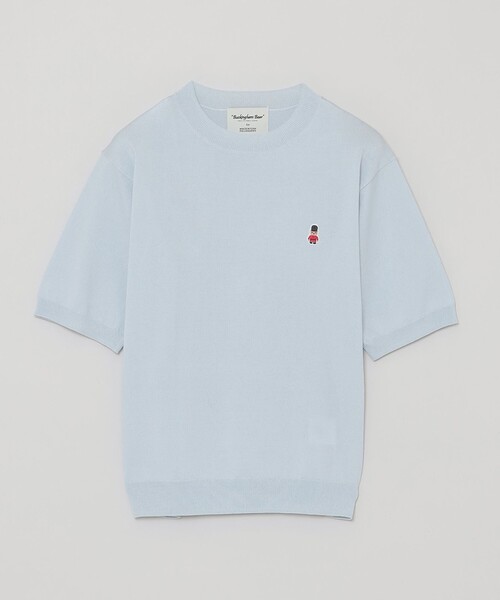 MACKINTOSH PHILOSOPHY(マッキントッシュ フィロソフィー)の「【WEB&一部店舗限定】バッキンガムベア ハーフスリーブニット(ニット/セーター・レディース・チャコールグレー/ブルー/ブラック/ベージュ/ダークネイビー・38)」の4枚目の写真