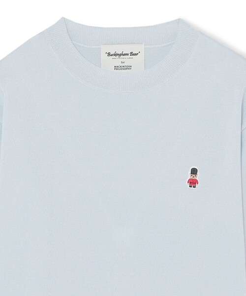 MACKINTOSH PHILOSOPHY(マッキントッシュ フィロソフィー)の「【WEB&一部店舗限定】バッキンガムベア ハーフスリーブニット(ニット/セーター・レディース・チャコールグレー/ブルー/ブラック/ベージュ/ダークネイビー・38)」の7枚目の写真