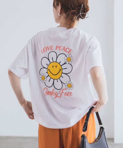 SMILE.THさん専用。 セール】SMILEY FACE フラワーTシャツ（Tシャツ/カットソー