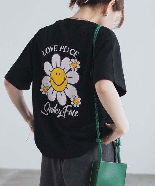 SMILEY FACE フラワーTシャツ（Tシャツ/カットソー）｜SMILEY FACE