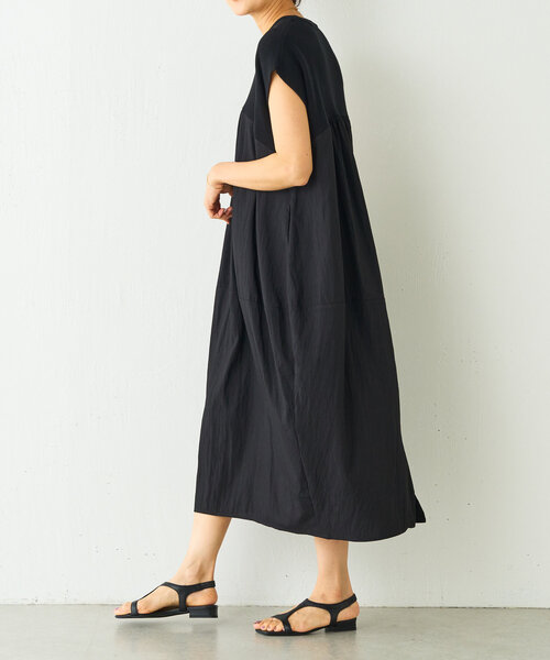 BEARDSLEY（ビアズリー）の「ニットコンビギャザーワンピ（ワンピース・レディース・ブラック・1/0）」の20枚目の写真