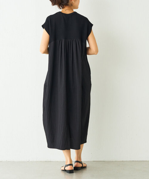 BEARDSLEY（ビアズリー）の「ニットコンビギャザーワンピ（ワンピース・レディース・ブラック・1/0）」の21枚目の写真