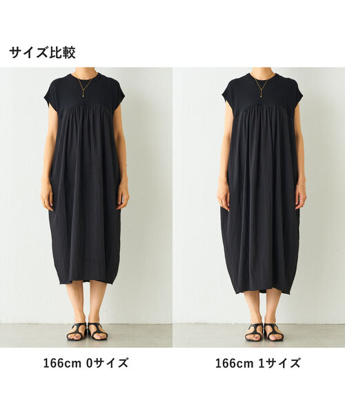 BEARDSLEY（ビアズリー）の「ニットコンビギャザーワンピ（ワンピース・レディース・ブラック・1/0）」の2枚目の写真