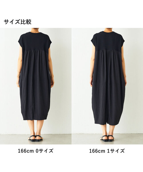 BEARDSLEY（ビアズリー）の「ニットコンビギャザーワンピ（ワンピース・レディース・ブラック・1/0）」の4枚目の写真