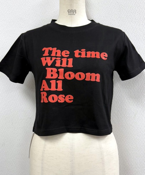 SHEENA（シーナ）の「メッセージロゴコンパクトTシャツ（Tシャツ/カットソー・レディース・ホワイト/ブラック・M）」の8枚目の写真