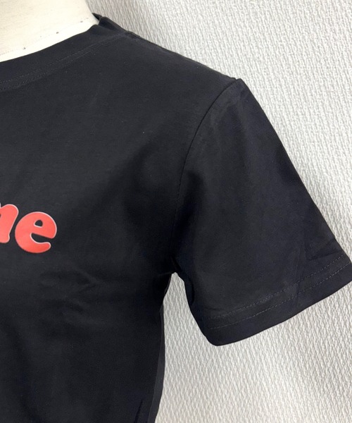 SHEENA（シーナ）の「メッセージロゴコンパクトTシャツ（Tシャツ/カットソー・レディース・ホワイト/ブラック・M）」の10枚目の写真
