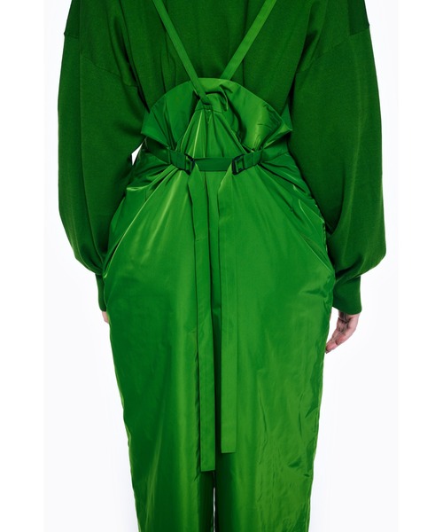 PEサテン ワイドサロペット（サロペット/オーバーオール）｜ENFOLD