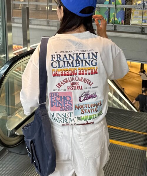 Franklin Climbing（フランクリンクライミング）の「【Franklin Climbing】 バックプリントフェスロゴTEE　多色柄（Tシャツ/カットソー・メンズ・ピンク/ライトグレー/オフホワイト・LARGE/MEDIUM）」の14枚目の写真
