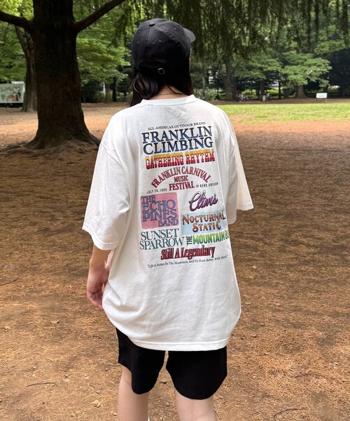 Franklin Climbing（フランクリンクライミング）の「【Franklin Climbing】 バックプリントフェスロゴTEE　多色柄（Tシャツ/カットソー・メンズ・ピンク/ライトグレー/オフホワイト・LARGE/MEDIUM）」の20枚目の写真