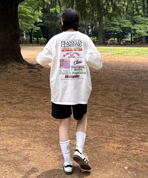 Franklin Climbing（フランクリンクライミング）の「【Franklin Climbing】 バックプリントフェスロゴTEE　多色柄（Tシャツ/カットソー・メンズ・ピンク/ライトグレー/オフホワイト・LARGE/MEDIUM）」の22枚目の写真