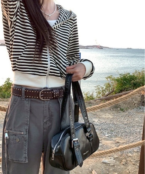 almo（アルモ）の「【LAMPOON】ボーダーキャットパーカー（パーカー・レディース・ホワイト・SMALL/MEDIUM/LARGE）」の7枚目の写真