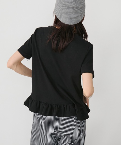 Auntie Rosa Holiday(アンティローザホリデー)の「裾フリルプルオーバー(Tシャツ/カットソー・レディース・グレー/ブラック/ホワイト・FREE)」の15枚目の写真