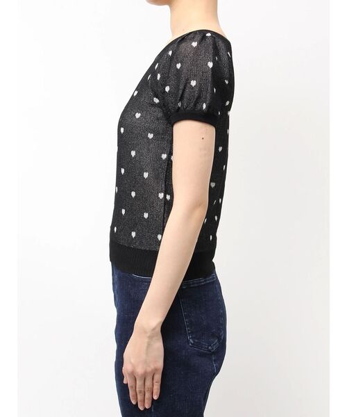 CALNAMUR（カルナムール）の「ハートジャガードコンパクトニット（Tシャツ/カットソー・レディース・レッド/グレー/ブラック・FREE）」の5枚目の写真