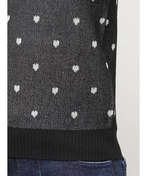 CALNAMUR（カルナムール）の「ハートジャガードコンパクトニット（Tシャツ/カットソー・レディース・レッド/グレー/ブラック・FREE）」の9枚目の写真