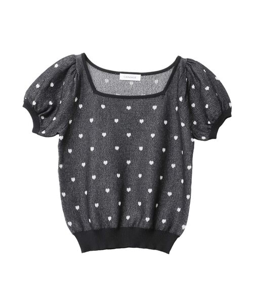 CALNAMUR（カルナムール）の「ハートジャガードコンパクトニット（Tシャツ/カットソー・レディース・レッド/グレー/ブラック・FREE）」の18枚目の写真