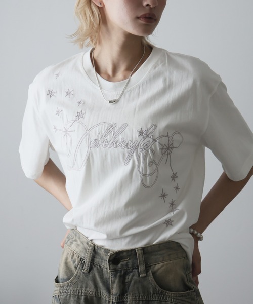 Ulysses（ユリシス）の「エンブロイダリーロゴデザインＴシャツ（Tシャツ/カットソー・レディース・ホワイト・L/M）」の19枚目の写真