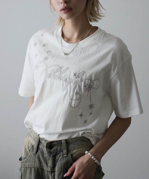 Ulysses（ユリシス）の「エンブロイダリーロゴデザインＴシャツ（Tシャツ/カットソー・レディース・ホワイト・L/M）」の20枚目の写真