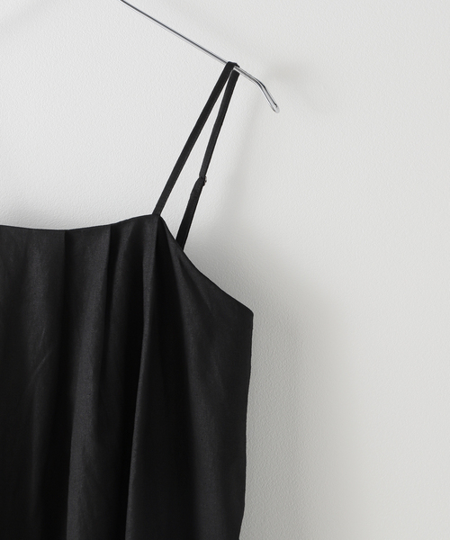 JOURNAL STANDARD relume（ジャーナルスタンダード　レリューム）の「【手洗い可能】着回し力抜群◎リネンコットンタックキャミワンピース（ワンピース・レディース・ブラウン/ブラック・FREE）」の17枚目の写真